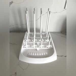 Munchkin Baby Bottle Travel Compact Drying Rack, Gray